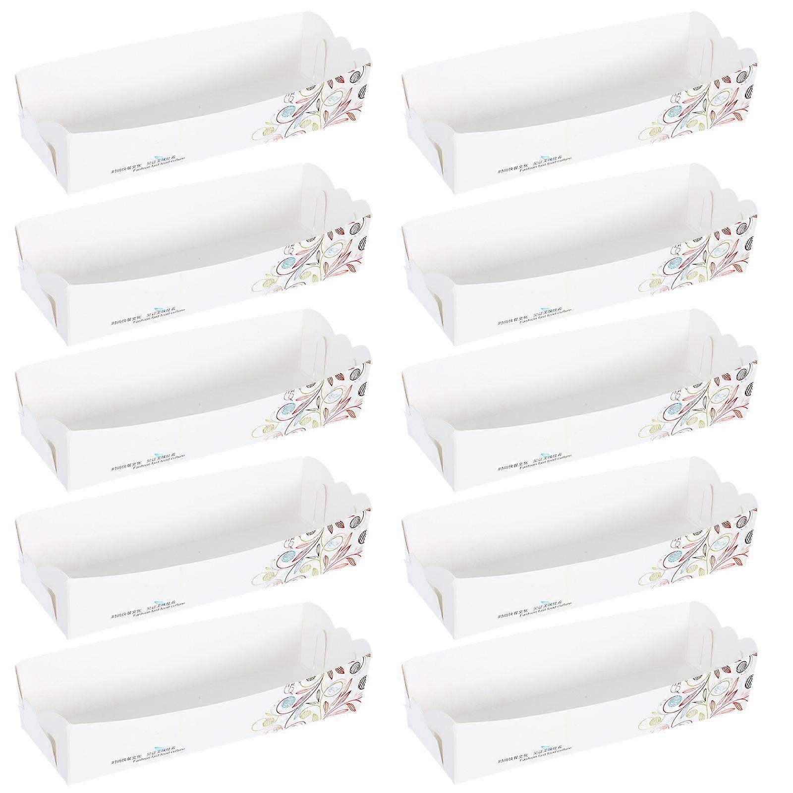 Paper Boat Shaped Box 200Pcs for Storage Box for Packing Grease-Proof