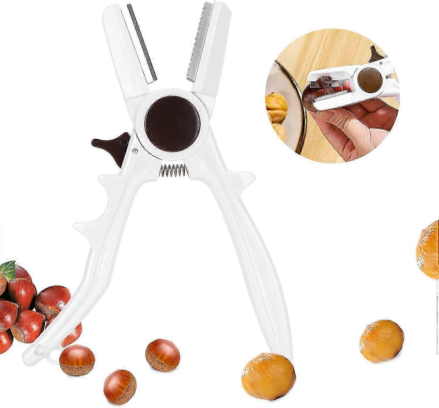 Multifunctional Nut Cracker Tool for Chestnut Walnut Sheller Opener Scissors Pliers 2024
