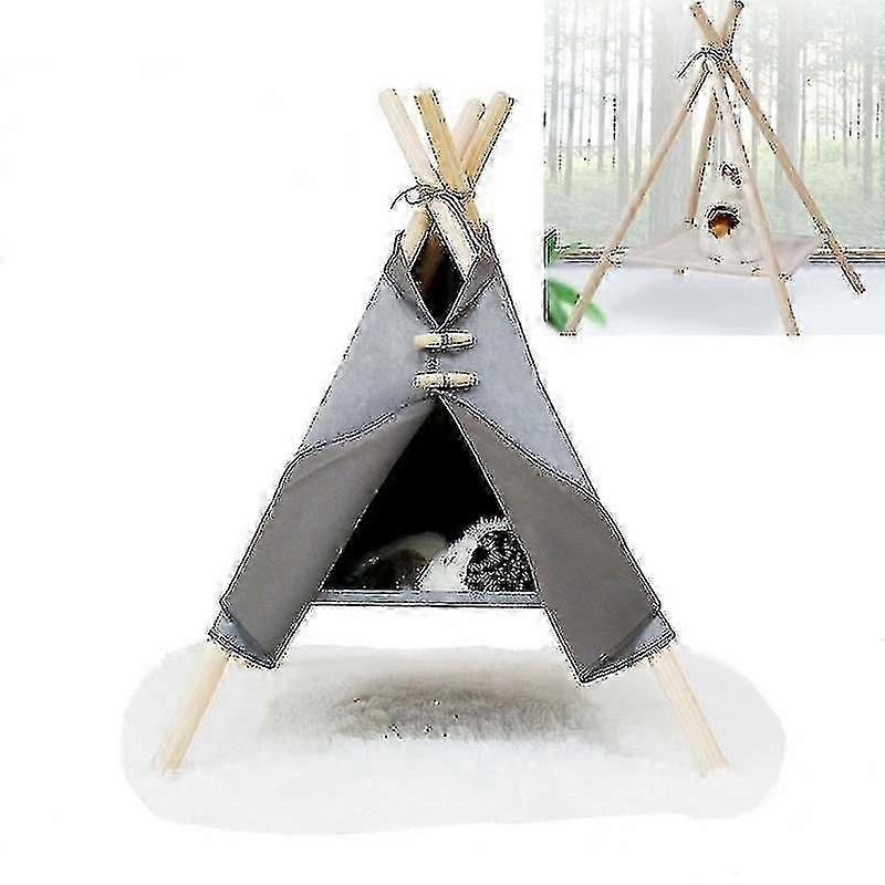 Bird Cage Bird Baths Cat Tent Nest Frame Is Removable Washable Waterproof And Scratch Resistant Gray