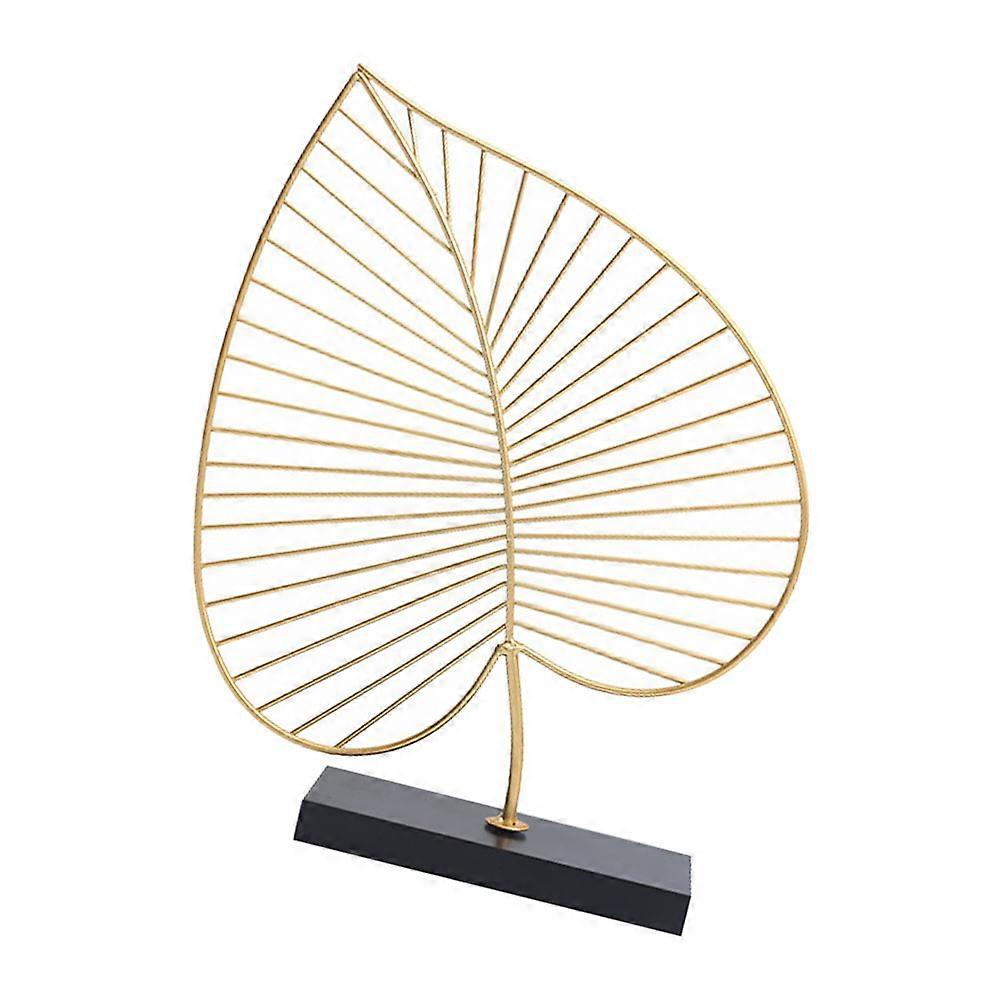 Golden Necklace Display with Wooden Base for Decor Compact Size