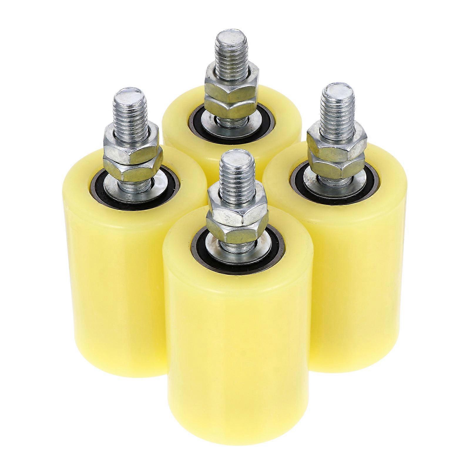 4pcs Nylon Sliding Gate Wheels for Electric Gates – Durable Rail Door Rollers with Stable Structure and Wear Resistant Pulley Blocks