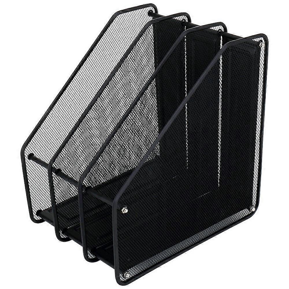 Metal Mesh Desk File Organiser File Holder Magazine Rack Holder Mesh Document Notebook Desk Organizer Box