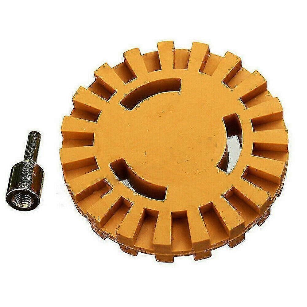 4" Car Decal Remover Wheel w/ Drill Adapter - Sticker Eraser Tool