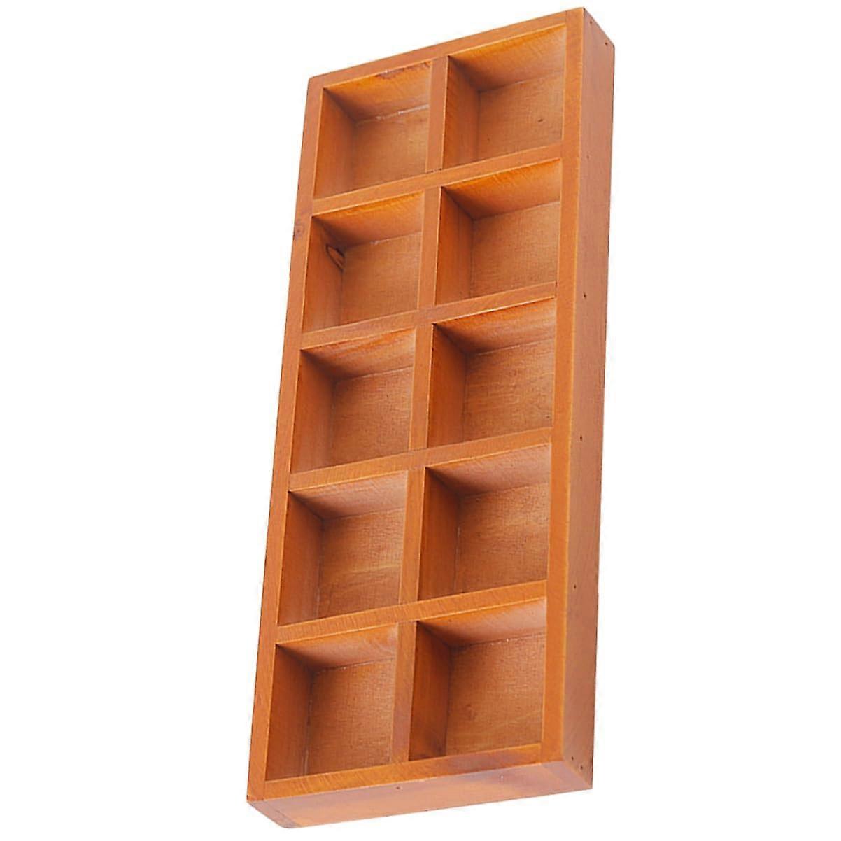 Holz Succulents Planter Planter Tray Tray Decoration MultiGrid Storage Box
