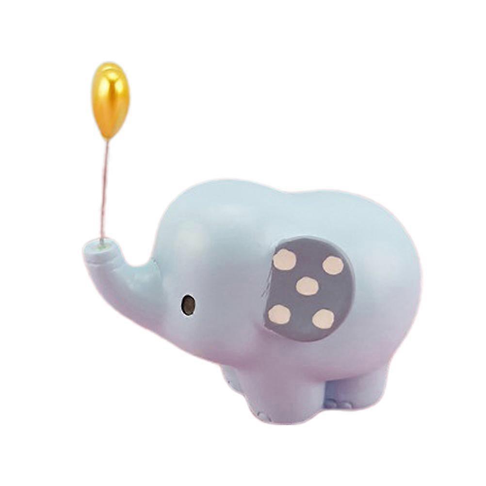 Small Elephant Statues Resin Desktop Ornaments For Collectors Heart Shape 1Pc