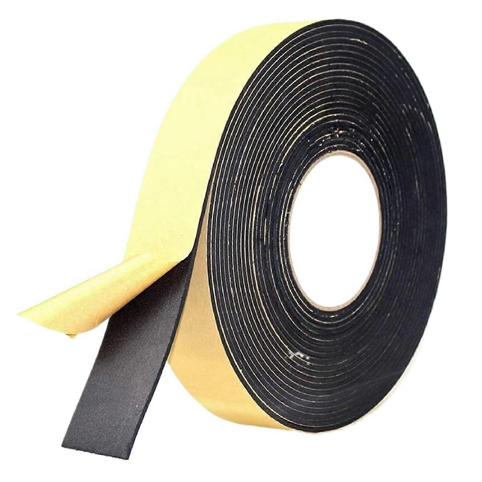 Foam Insulation Tape, SelfAdhesive Rubber Strip, Closed Cell for Doors and Windows (4cmx4m)