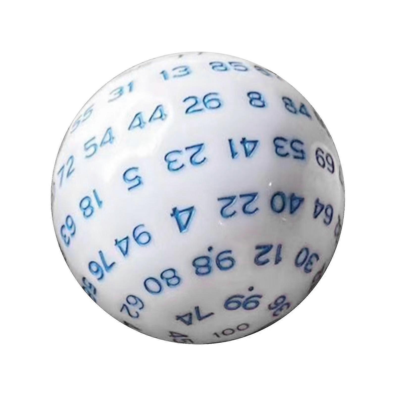 100 Sided Dice Acrylic Compact Large D100 Dice for Board Game Table Game Yellow
