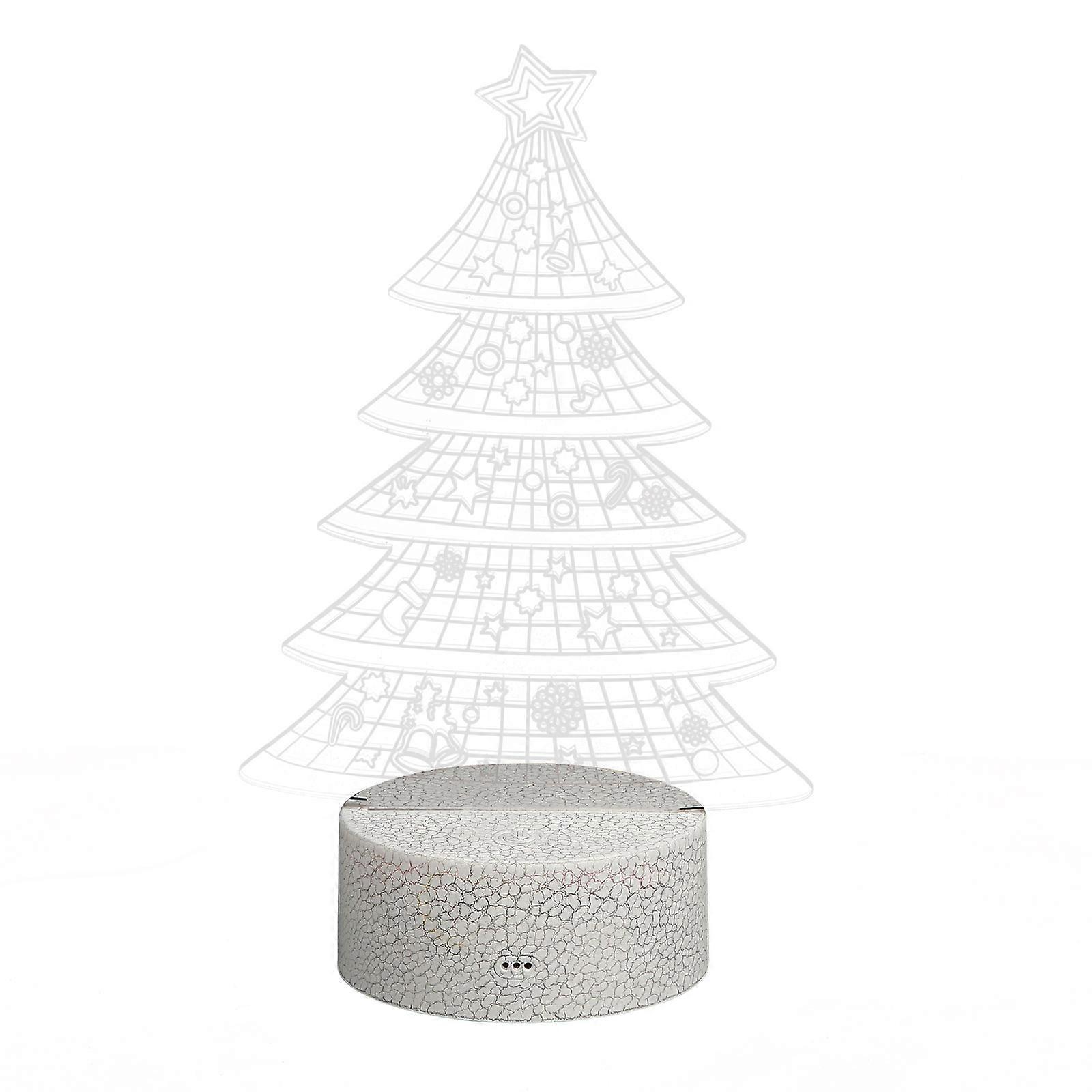 Portable Lamp Christmas Tree Shape 3D Design 22X13X8.5CM Electronic Components 1Set