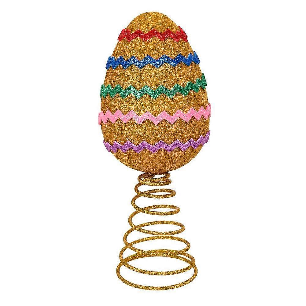 Easter Eggs Tree Topper Decorations Spring Easter Tree Party Foam Ornament D8u3 Decoration Eggs Accessories Glitter