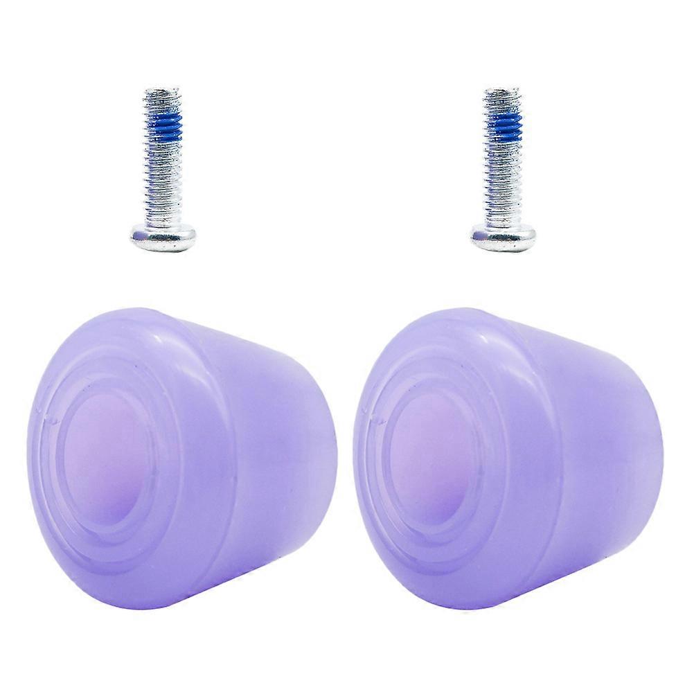 Skating Training Accessory Roller Skates Brake Mat For Skaters Square Shape Purple .7X3.6X3.4CM Braking 1 Set