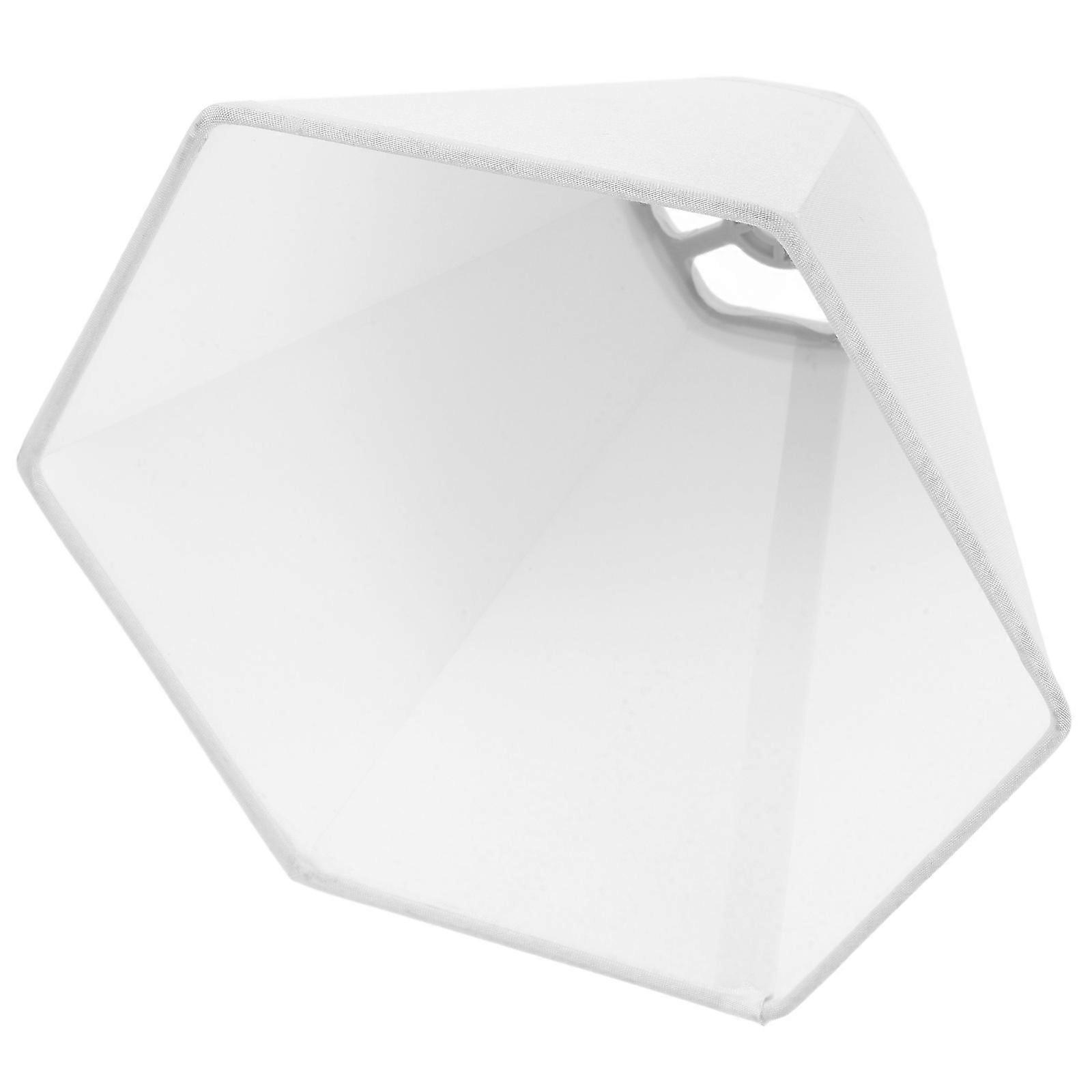 Small Lamp Shades For Chandelier Widely-Used Hexagonal Shape Simple and Delicate Light Diffusion 1Pack