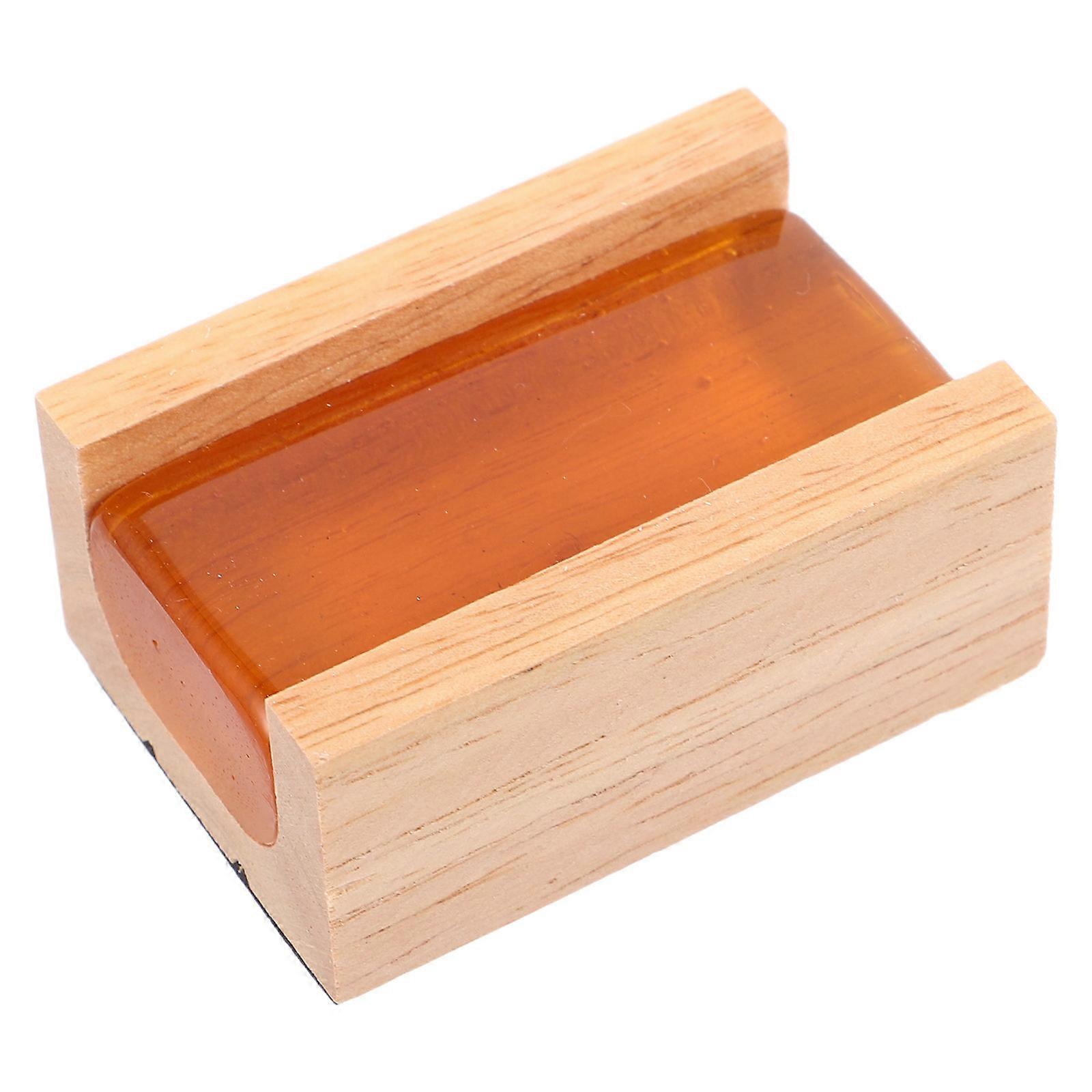 小提琴弓松香天然树脂矩形增强音质中提琴大提琴二胡 5.20X3.60X2.30CM 1 套
