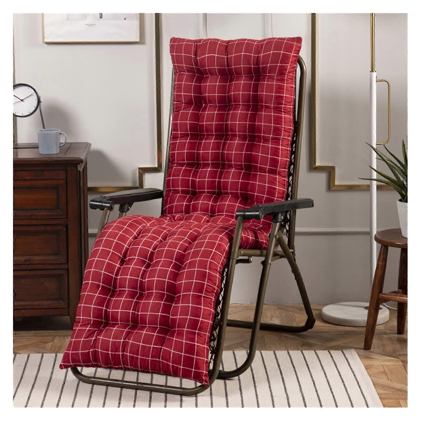 Nonslip sun lounger cushion with thick memory foam, straps, foldable (Style 20)