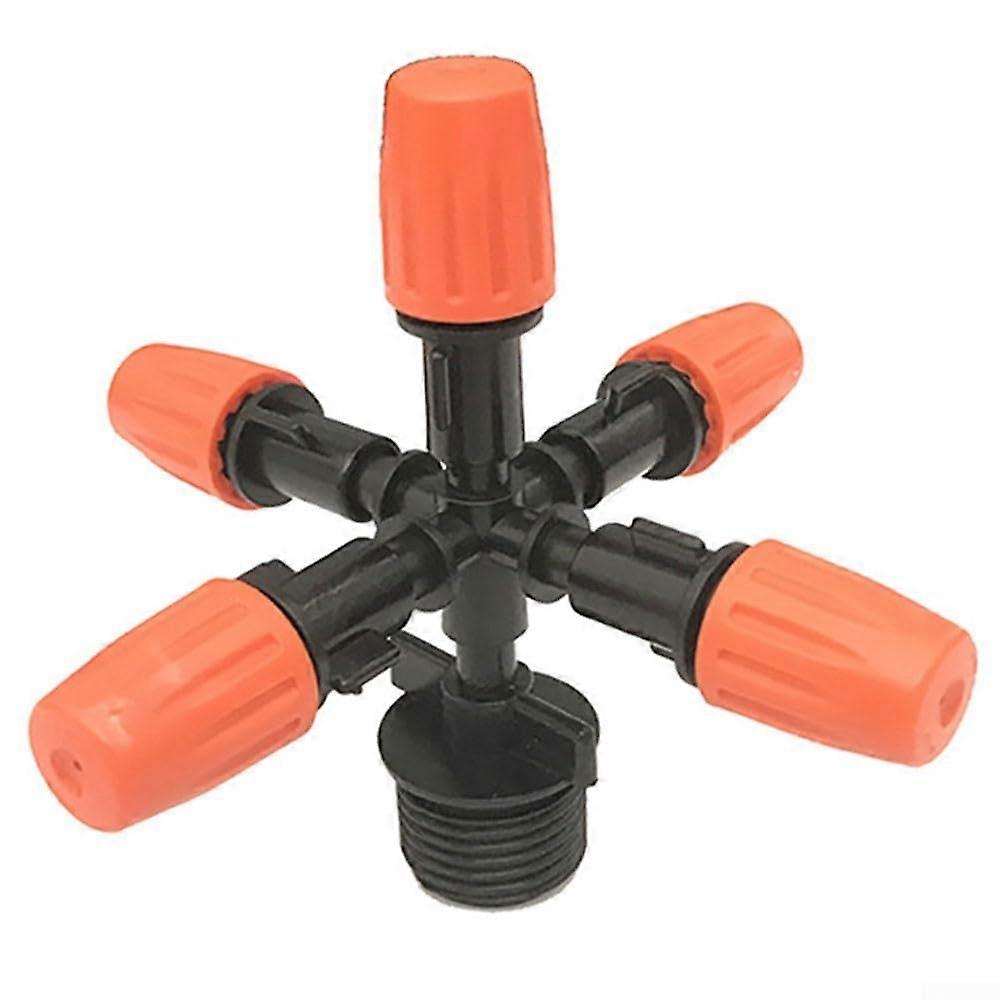 Garden Sprinkler With Five-Head External Thread And 12 Connections 0.91 Meter Spray Radius
