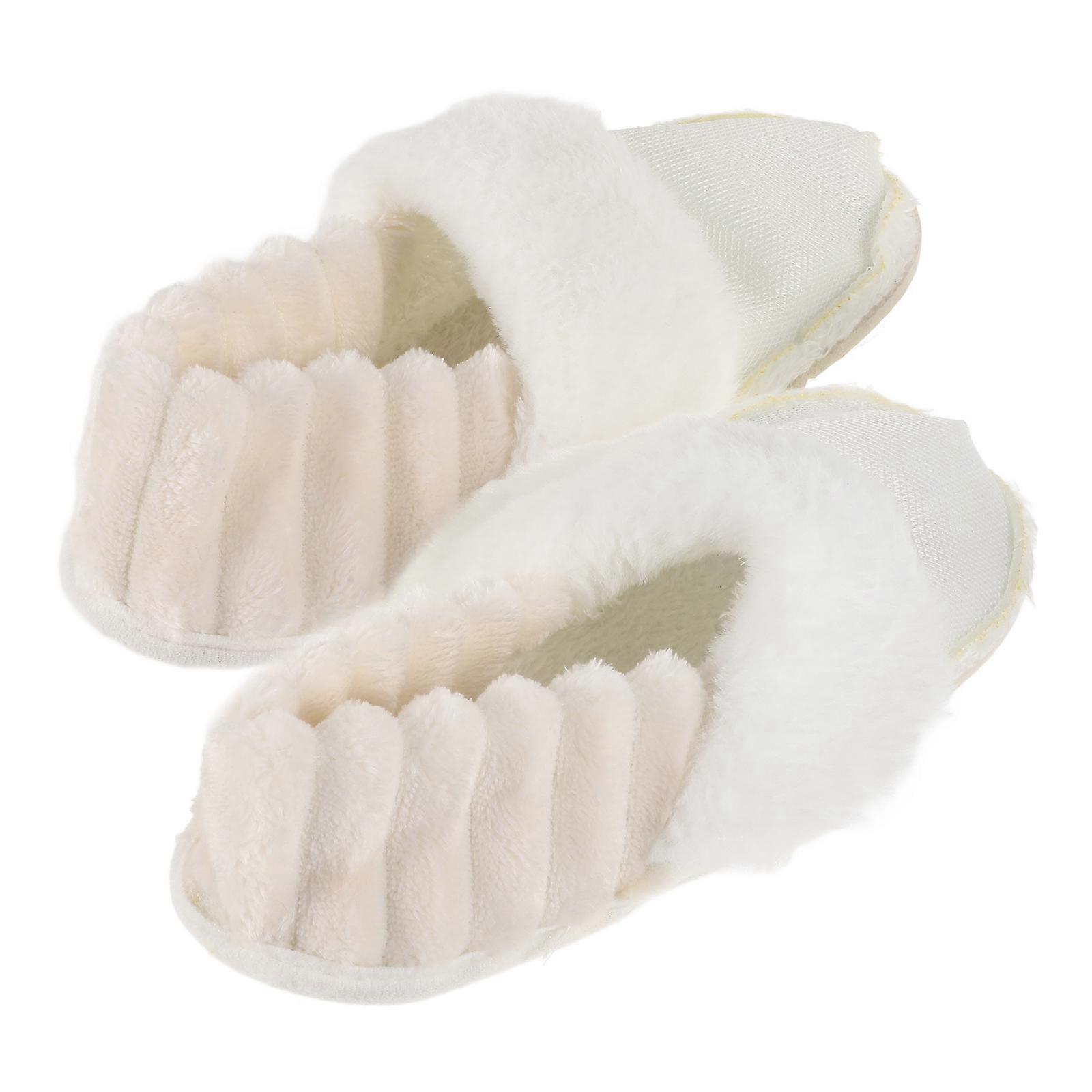 Clog Socks Cozy Fleece Shoe Liners White 24.30X9.00X9.00CM Removable Breathable 1Pair
