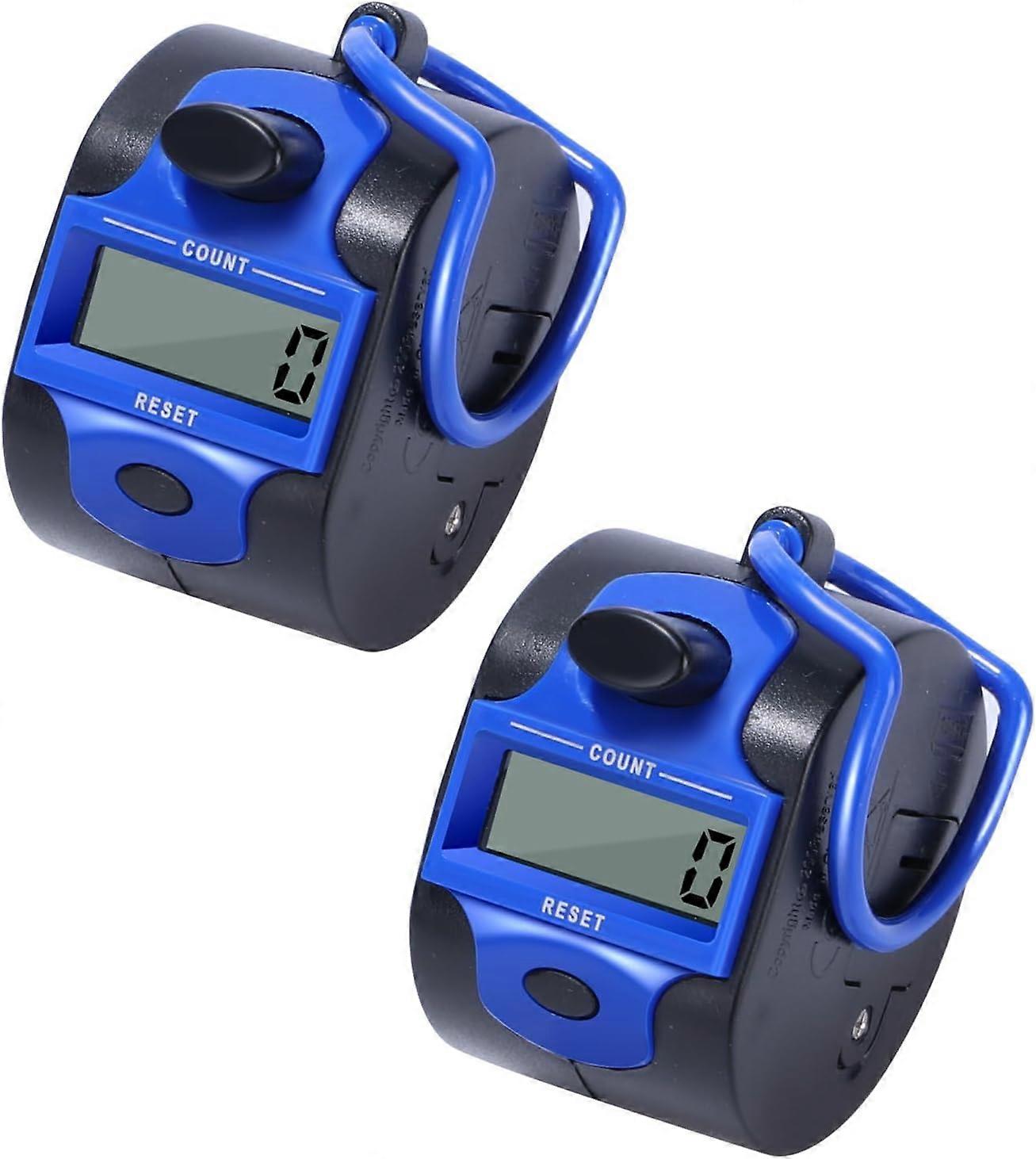 2 Pack 5 Digit Clicker Hand Tally Counter,Row Counter for Coaching,Golf