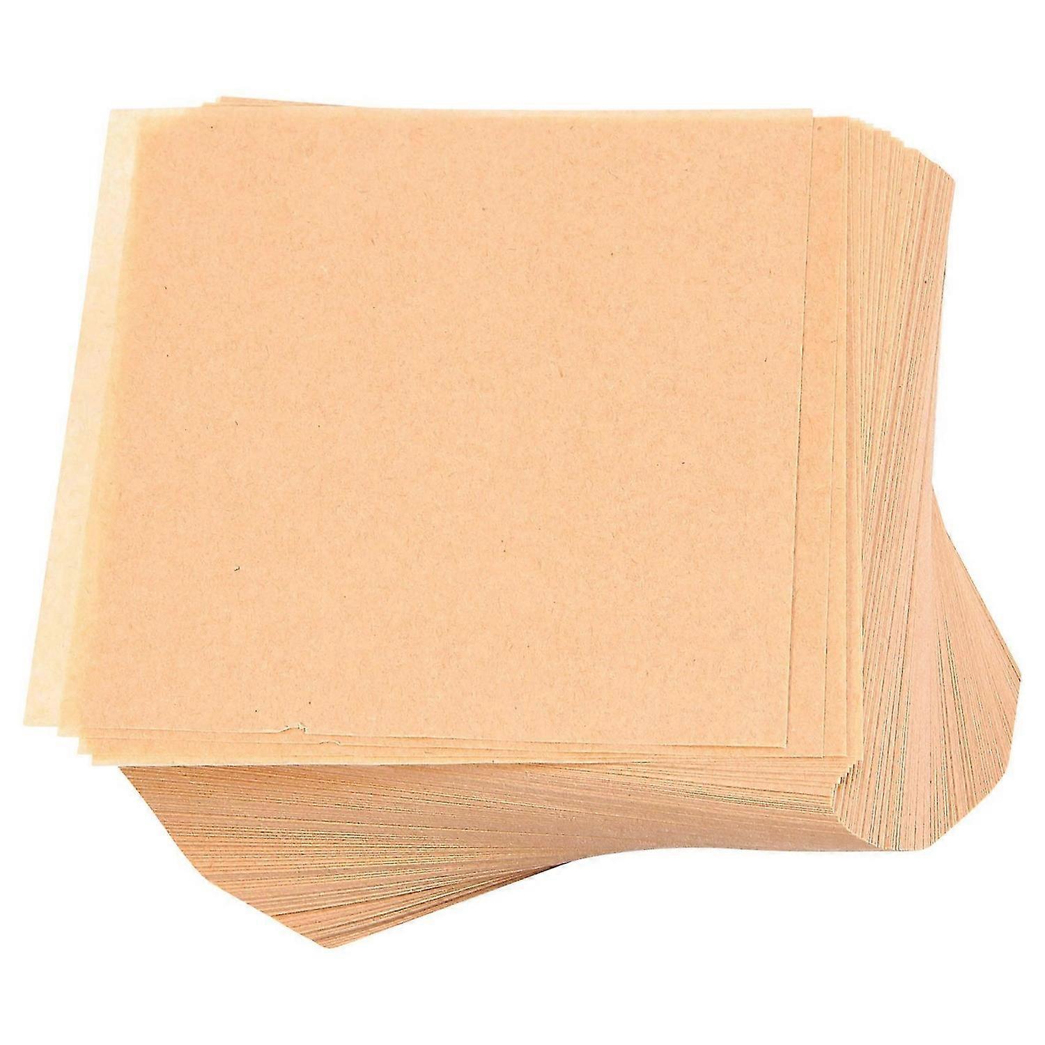 500 Pcs Unbleached Parchment Paper Baking Sheets, 4X4 Inches Non-Stick Precut Baking Parchment, Perf