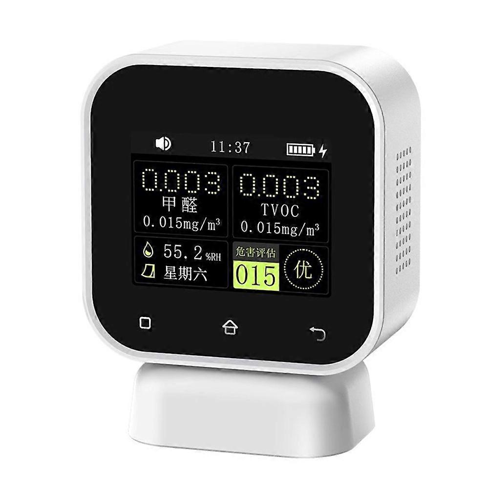 SFD-02 4-in-1 Indoor Air Quality Monitor Touch Screen Formaldehyde Detector HCHO TVOC Temperature T