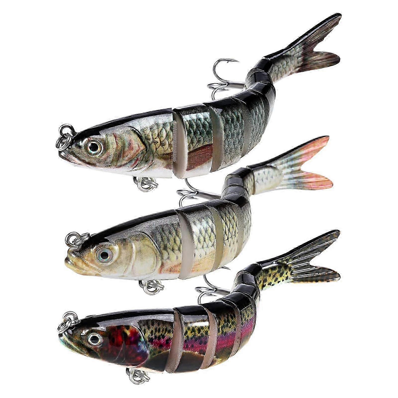 Fishing Lures Suitable for Freshwater and Saltwater, Realistic Swimbait Ideal for Bass Trout and Crappie