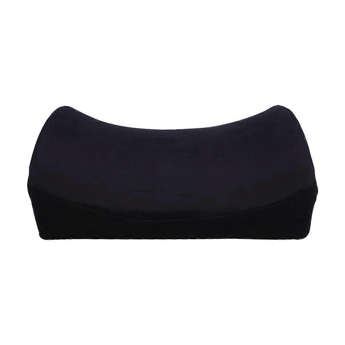 Ergonomic Lumbar Support Back Cushion Spine Coccyx Protector for Office Use Black 1Set