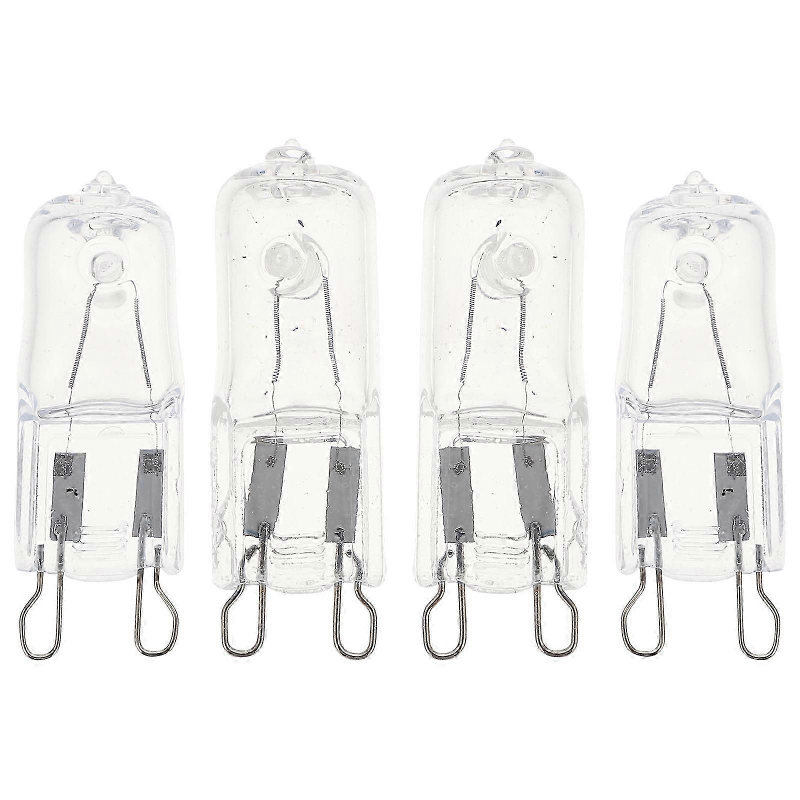 4pcs Useful Oven Lamp Bulb G9 Halogen Light Home Lamp Bulb Microwave Light Bulb