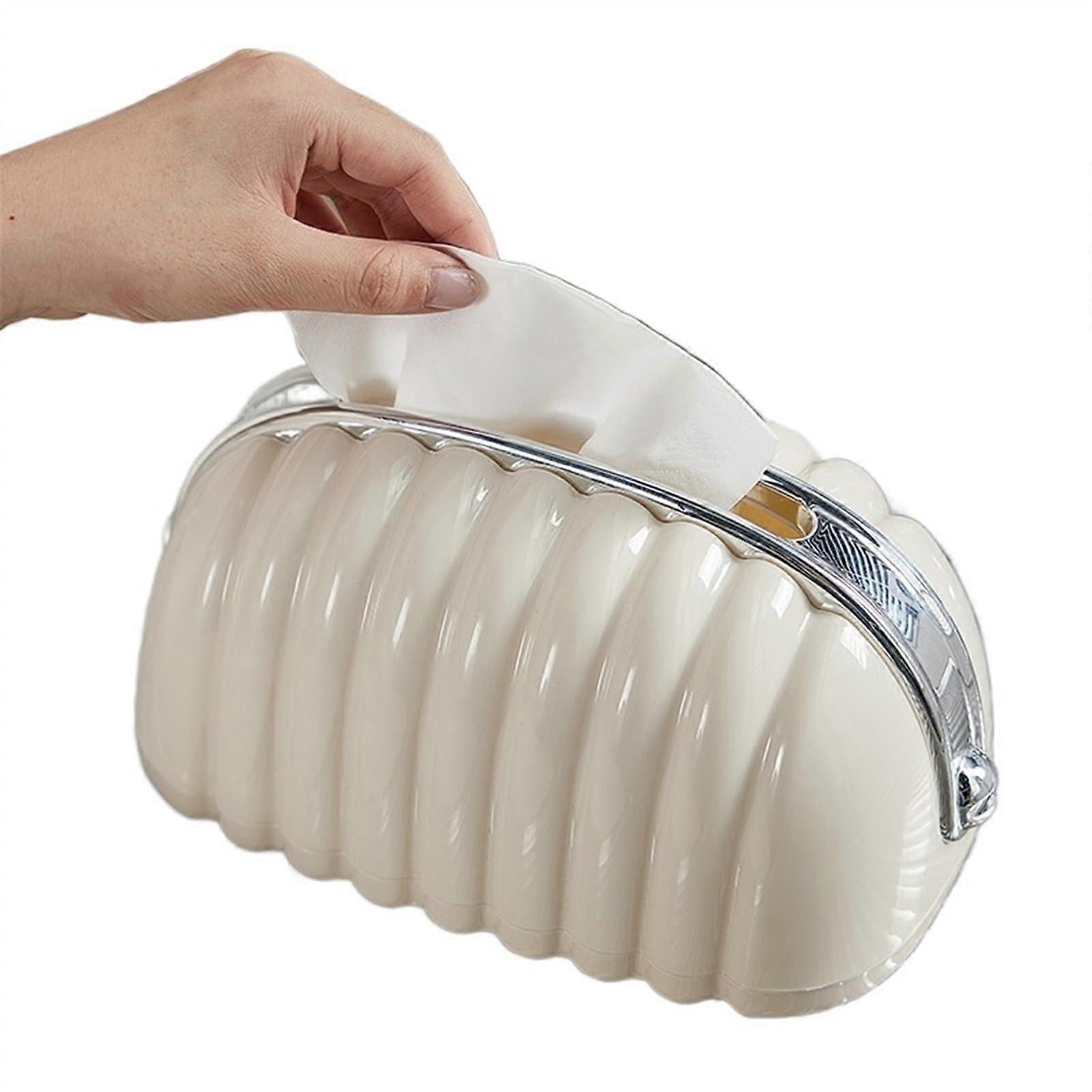 Tissue Box Holder – Minimalist Plastic Paper Towel Box for Living Room, Dining Table, and Household – Creative Drawer Organizer for Easy Access