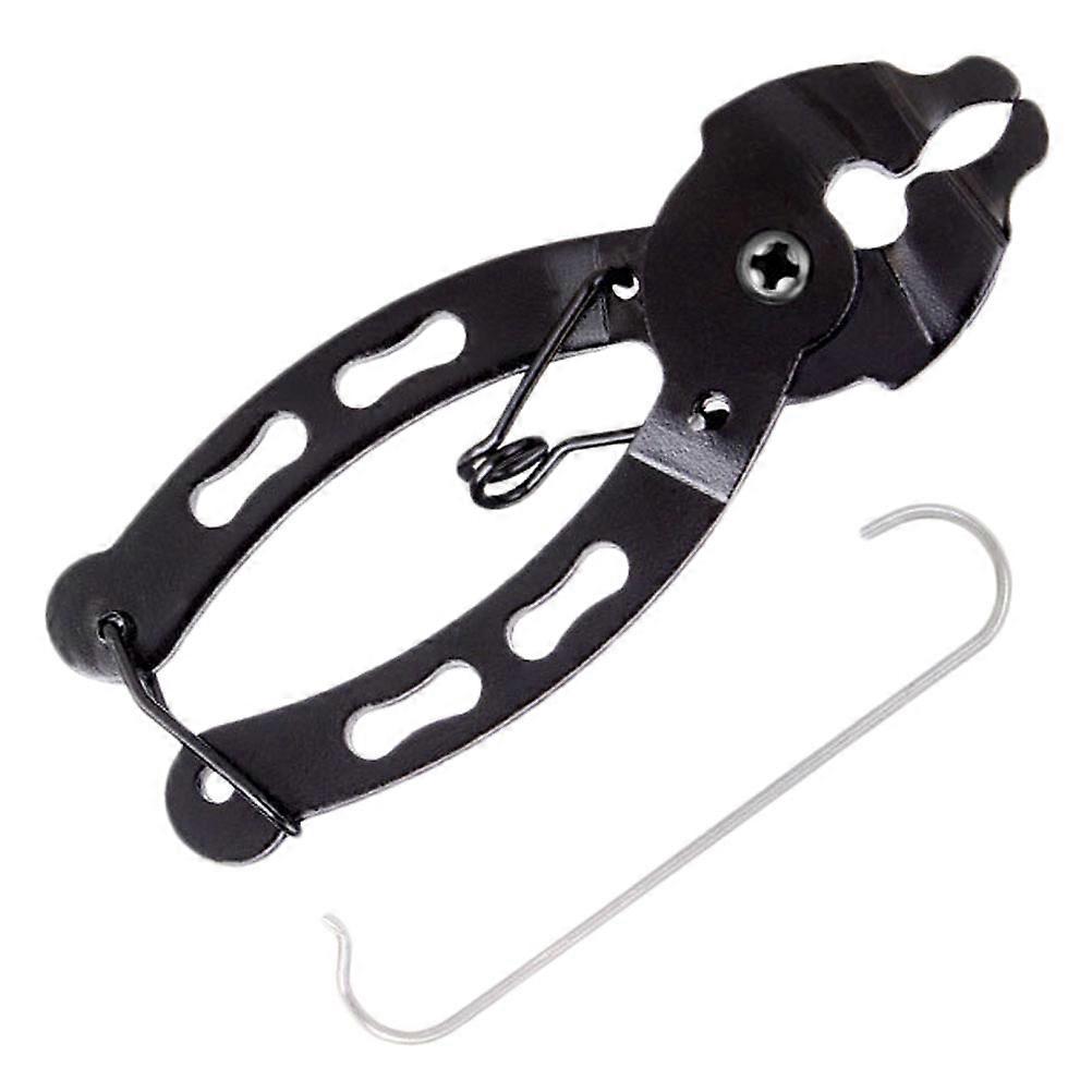 Bike Chain Wrench Bicycle Chain Disassembly Ergonomic Design Black 9.2x4x0.5cm Steel 1Set