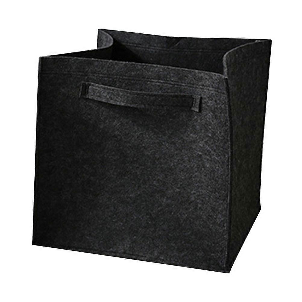 Sturdy Laundry Hamper Foldable Square Felt Clothes Storage Home Use 1Pack