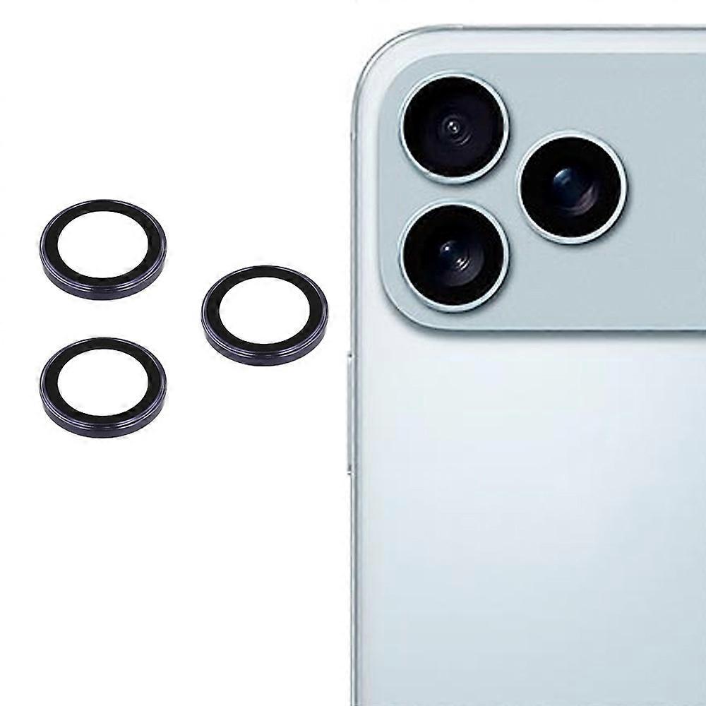 متوافق مع iPhone 17 Pro / 17 Pro Max واقي عدسة الكاميرا الطلاء الكهربائي Ultra HD فيلم عدسة زجاجية مقسى