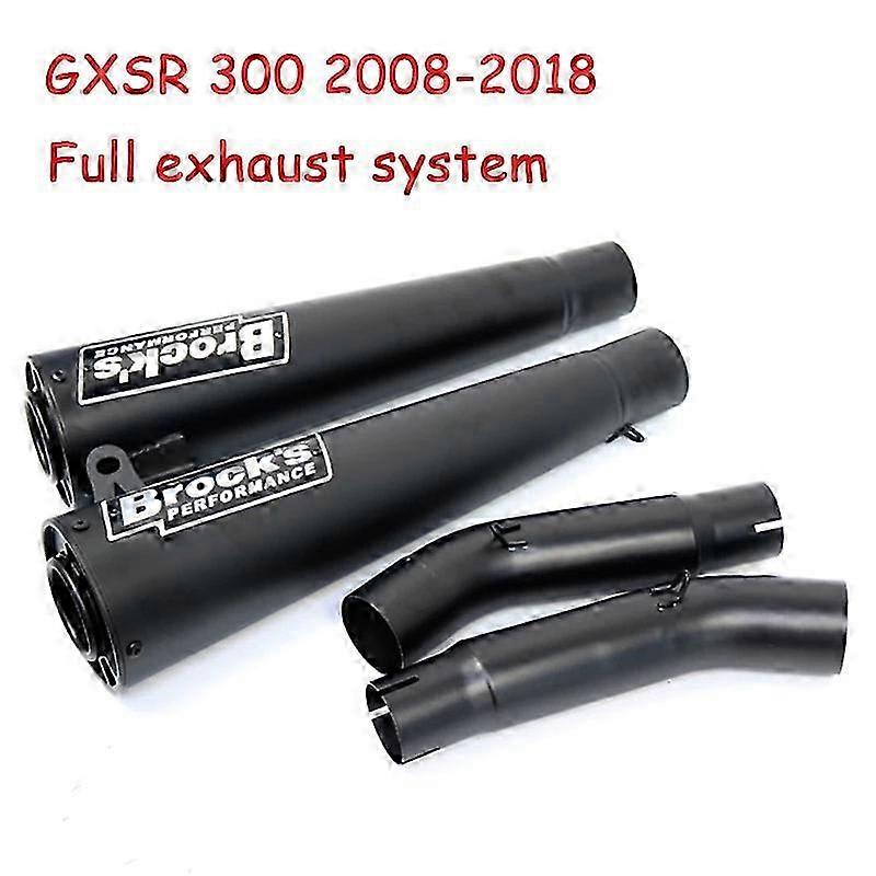 Complete Exhaust System for Suitable Brand Hayabusa GSXR1300 2006-2018, Dual and Half Slip-On Modified Left and Right Tubes