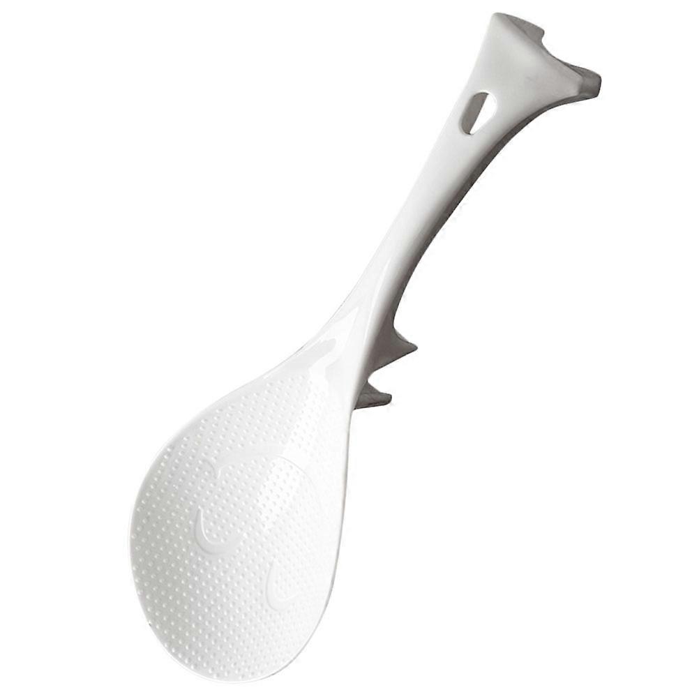 Rice Spoon For Home Non-Stick PP Material Self-Standing For Serving Rice White 21.50X7.20X2.00CM 1Pack