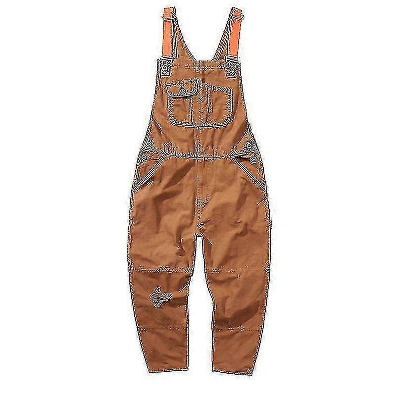 Men's relaxed fit duck style bib overalls