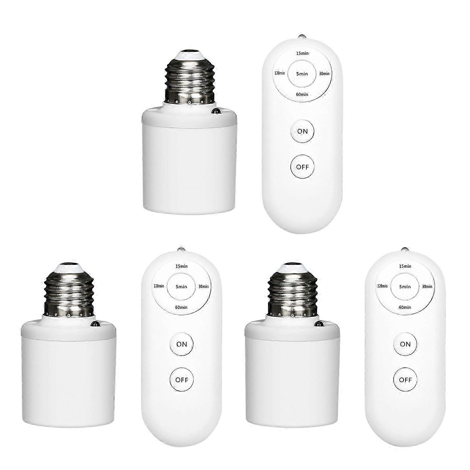 Remote Control Light Lamp Socket, Wireless Remote Control Convenience, Timer Functionality, for Home Dcor