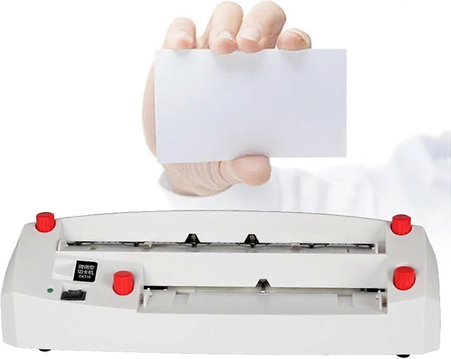Electric business card cutter, automatic cutting machine, adjustable business card cutter, for cutting 120300g business card paper.