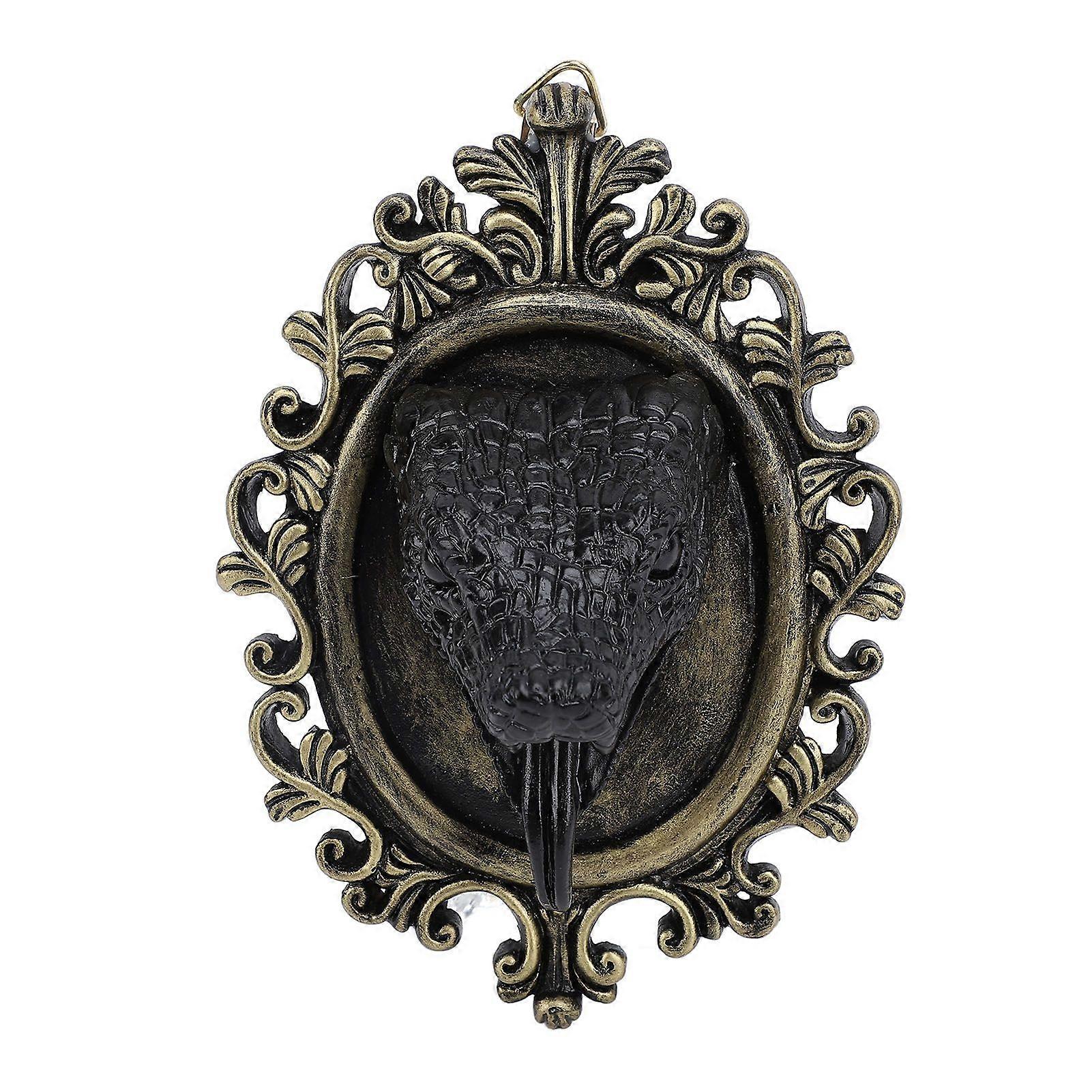 2025 Latest Model  Snake Head Statue Ornament Resin High Simulation Delicate