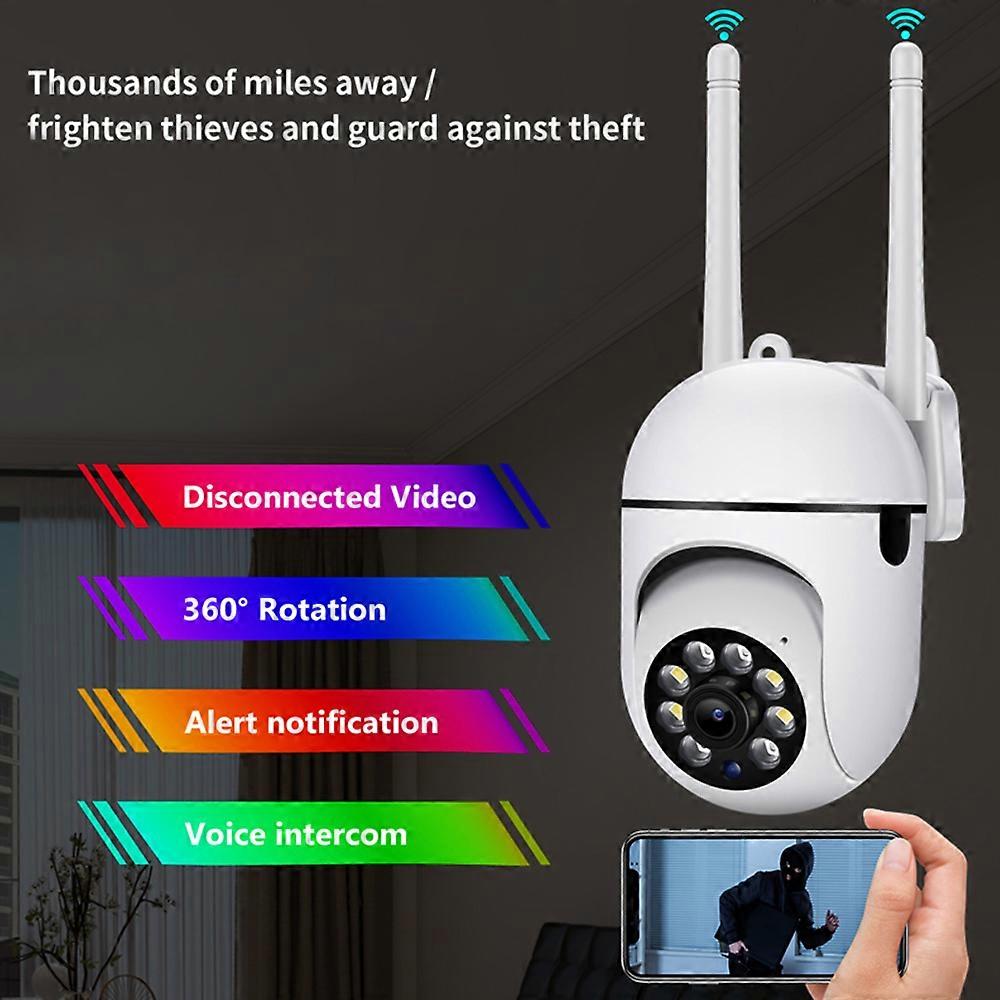 1080P mini PTZ Camera 2MP WiFi Home Security Camera with Night Vision Motion Detection 2-Way o