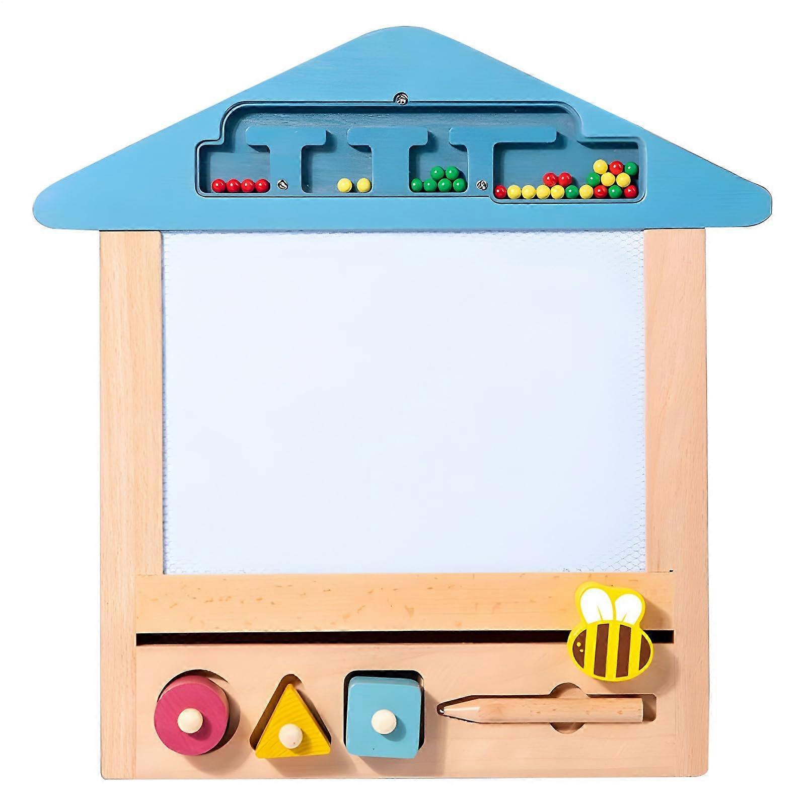 Magnetic drawing board for toddlers, wooden writing board, erasable, sketching, writing board, drawing games for toddlers aged 3 and up