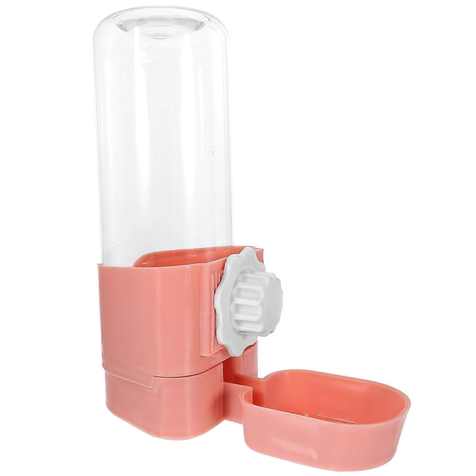 Pet Water Feeder Rabbit Water Bottle Pink 15 50X18 50X19 00Cm 6 09X7 27X7 47In Sealing Design Prevents Knock Over 1Pack