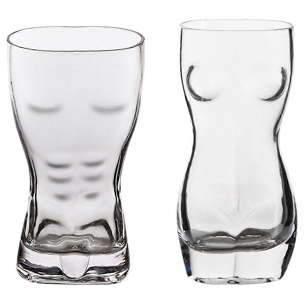 Body Shape Cup Creative Beer Glass Cup For Parties And Use 18.00X7.70X5.50cm Drinking 2Pcs