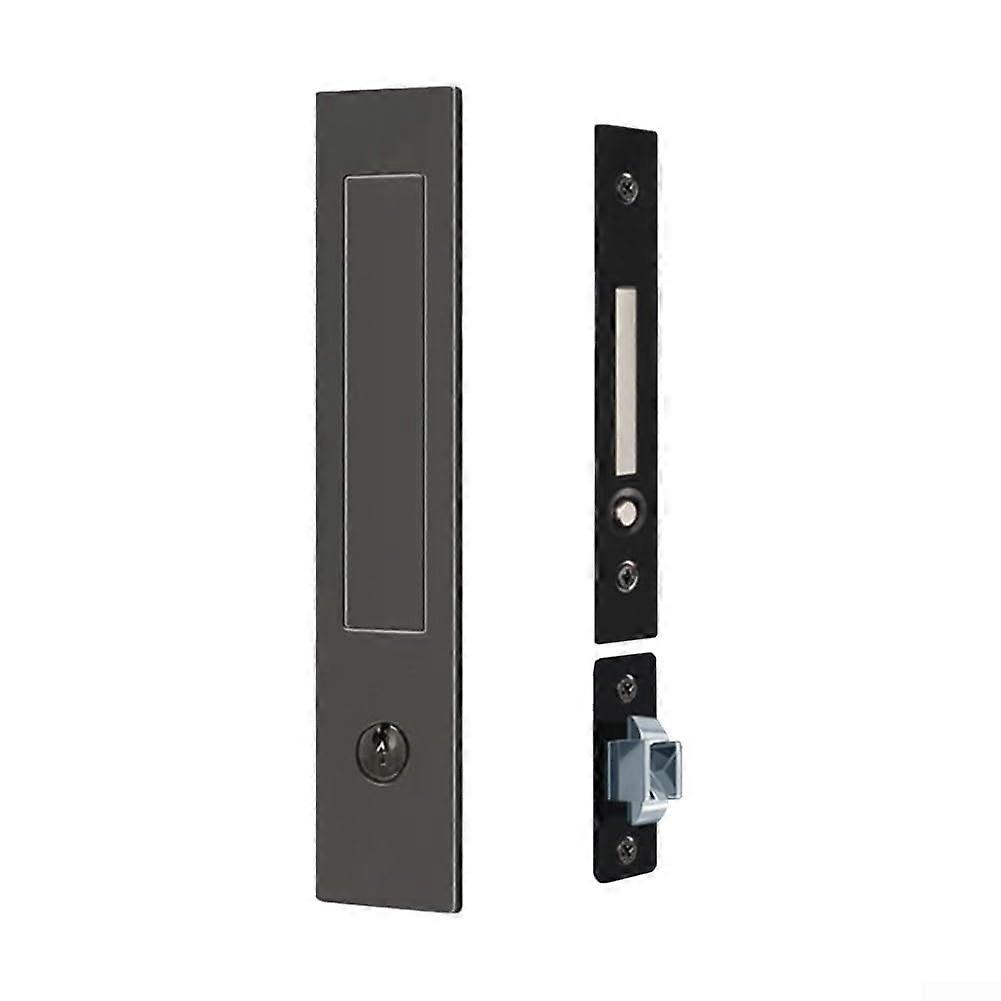Schiebetür-Verdeckriegel Sliding-Door Lock Standard-Fit With Robust Locking Mechanism For Enhanced Security Grey