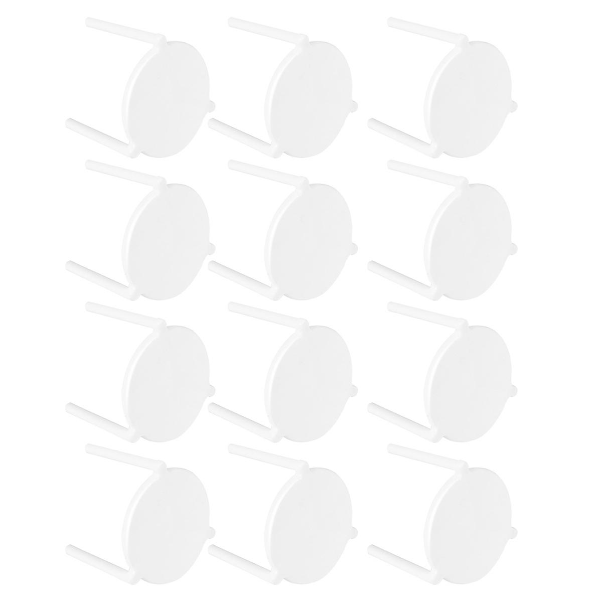 Pizza Riser Tripod Stack Prevent Sticking White Plastic 4.5x3.8cm Reinforce Box Strength 100Set