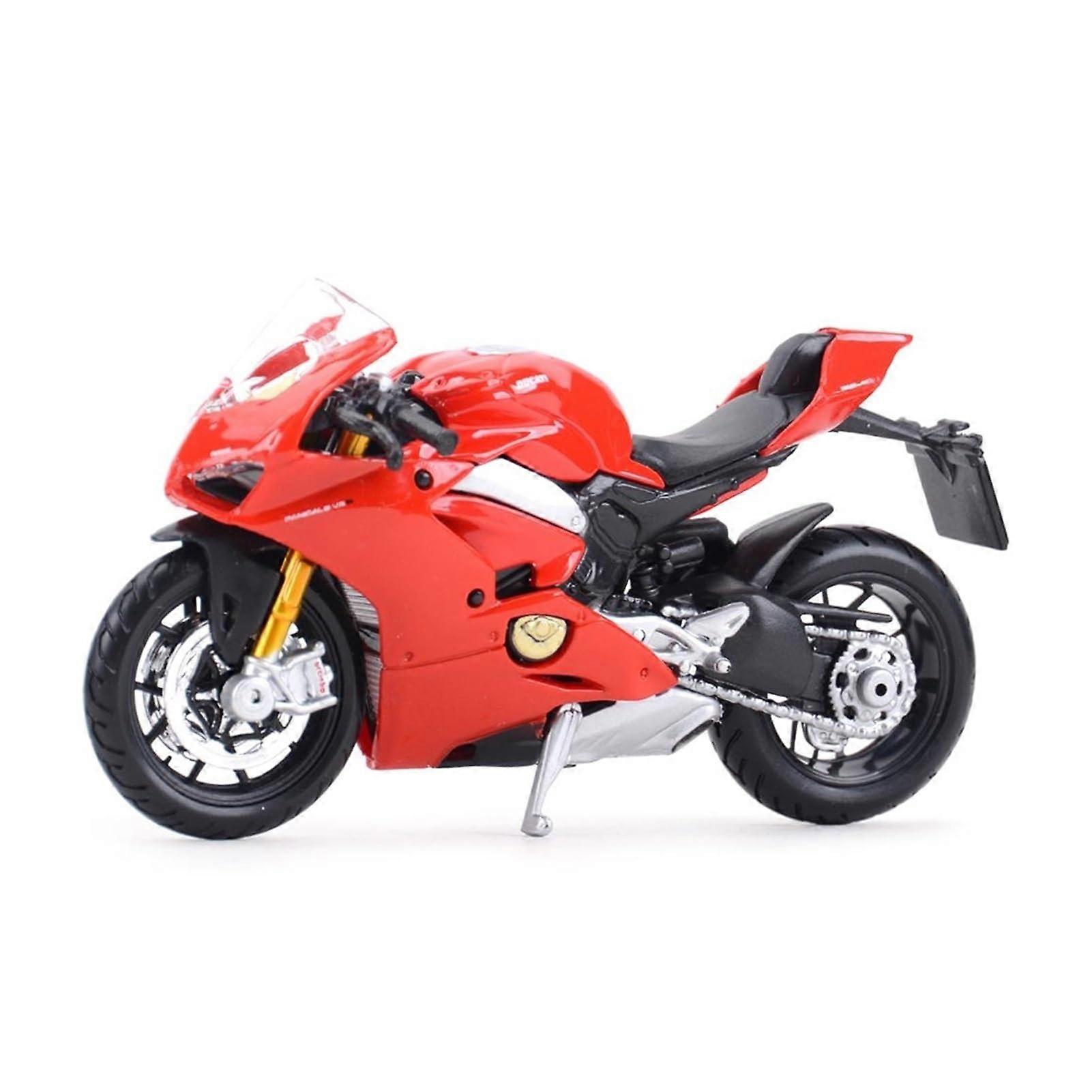 1:18 Diecast Vehicle Collection Motorcycle For: Ducati Panigale V4 Static Gift Collection