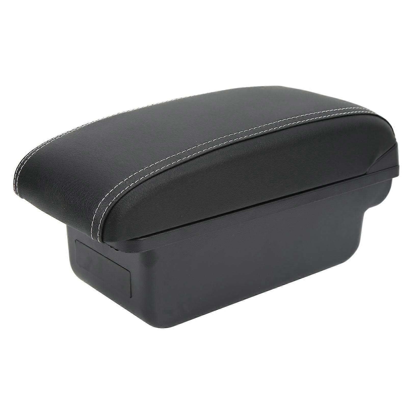Armrest Box Console Storage Artificial Leather Quiet Closing Replacement for Captur Clio 4
