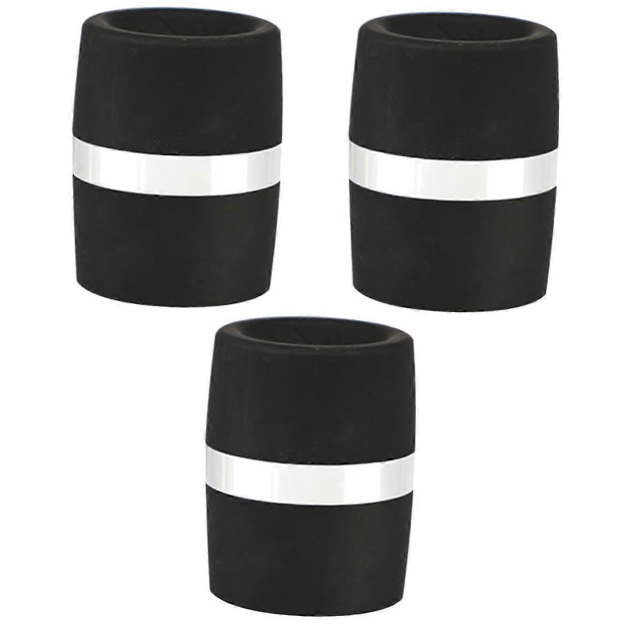 Funny Game Tool Dot Dice Cup Accessory for Dice Games - Black Plastic Dice Cups, Pack of 3 for KTV and Board Games