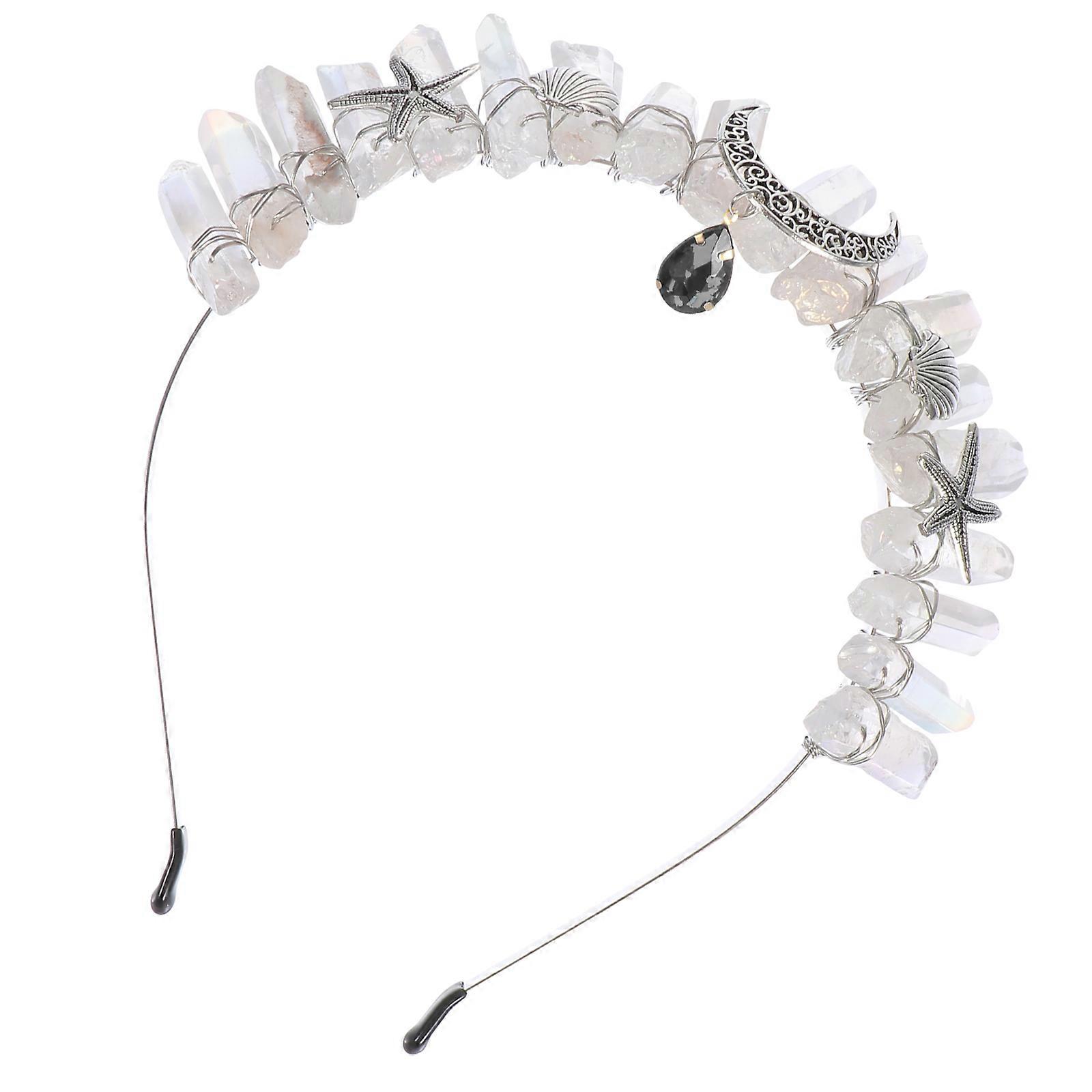 Dangle Headband Shape Crystal Decor For Dance Parties 1Pc