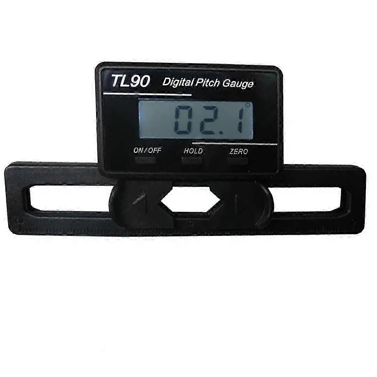 TL90 LCD Digital Pitch Gauge Propeller Blades Angle Measurement Tool Backlight Gyro Sensor ST250-800 Size Helicopter
