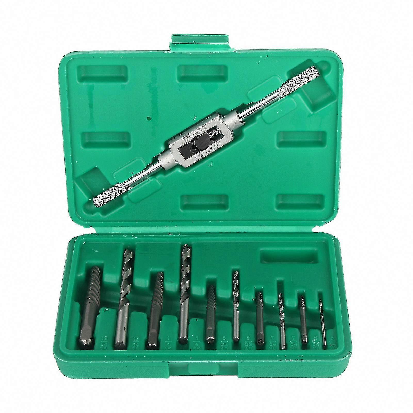 11-Piece Tool Set for Removing Broken Fasteners