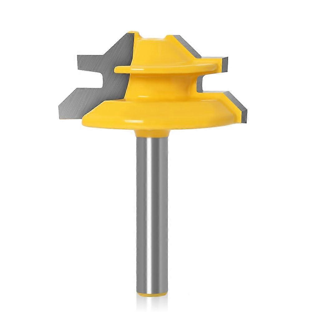 13Pcs 1/2 Inch Shank 1/4 Inch Shank Wood Router Bit 45 Degree Chamfer Cutter Puzzle Cutter, Woodworking Engraving Machine Cutter (12.7x50.8mm)