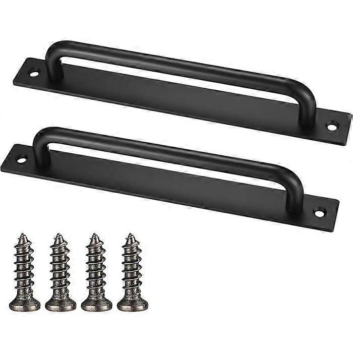 2 Pack Barn Door Knobs, Black Sliding Door Knobs, Heavy Duty Door Knobs with Screws, Door Knobs
