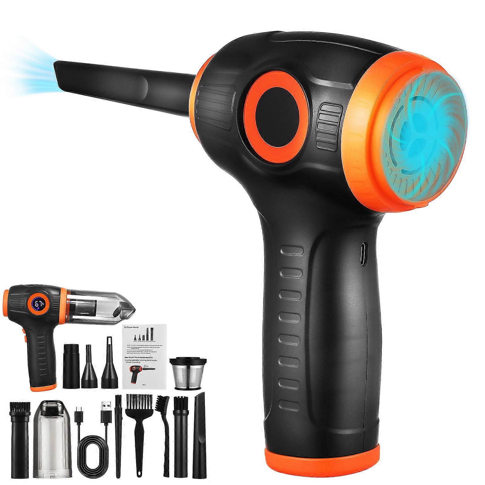 Portable Dust Blower Cordless Vacuum Cleaner for Home Use ABS Assorted Color with Alternative Heads 1000mAh